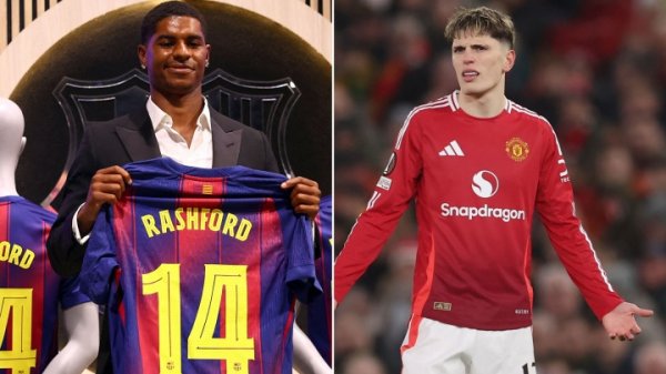 Congratulations to Rashford on his transfer to Barcelona, Garnacho was angrily criticized by Manchester United fans: You two get out together😡