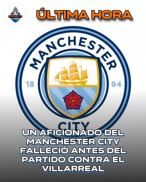 R.I.P. Manchester City fan died in Spain before the Champions League game, and the club officially issued a condolence message
